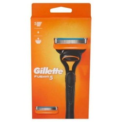 Rasoio Da Uomo Fusion 5 Gillette - Manico + 2 Lamette Di Ricambio