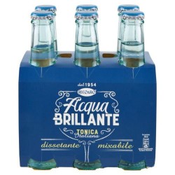 Recoaro Acqua Brillante Bibita Gassata Acqua Tonica 20cl X 6