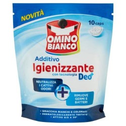 Omino Bianco Idrocaps Igienizzante Deo+ Rimuove I Germi Ed Elimina I Cattivi Odori 10pz