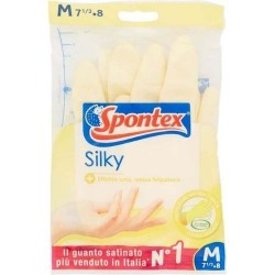 SPONTEX Guanti Casalinghi Silky Taglia M